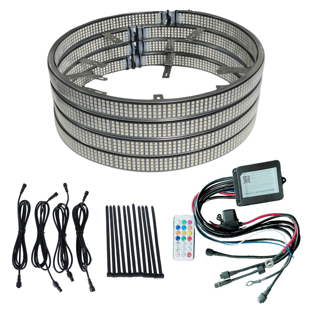 8 ROW RGB+W WHEEL LIGHT KITS